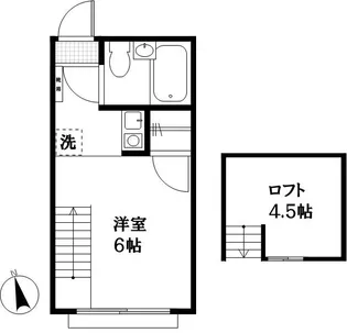 ラメール桜上水【2階】の間取り
