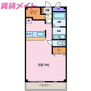 izm HINAGA B棟【1階】の間取り
