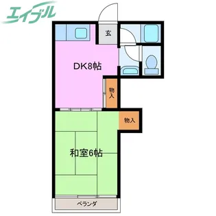 祇園ハイツ伍番街【4階】の間取り
