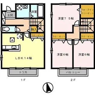 高知県高知市福井東町【一戸建】の間取り