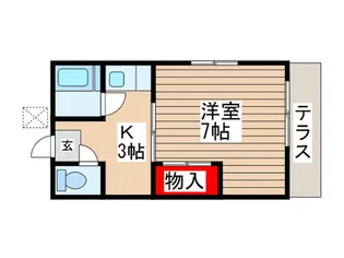 宝住荘【1階】の間取り