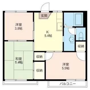 ミルキーウェイ【2階】の間取り