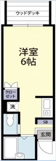 Apartment三鷹の森【1階】の間取り