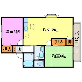 リヴェールI【1階】の間取り