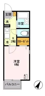 東京都日野市神明1【アパート】の間取り