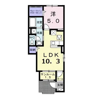 サン メゾン【1階】の間取り