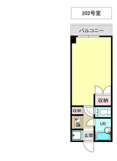 安武マンション駅東通り【2階】の間取り