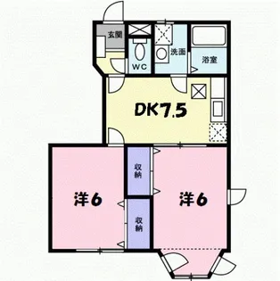 ソレイユB棟【1階】の間取り