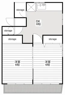 ラッキーハウス【3階】の間取り