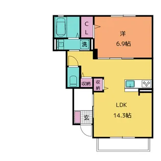 Philia【1階】の間取り