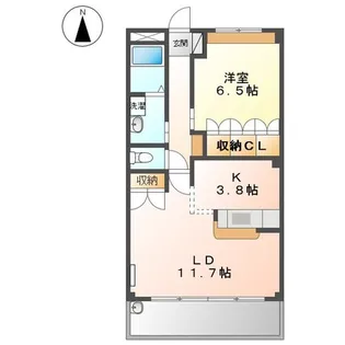 ピュアタウンHatori【2階】の間取り