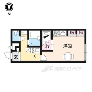 レオパレス美夢【1階】の間取り