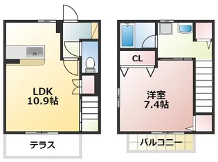 ローズガーデン B棟の間取り