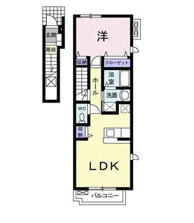 ディー ブルーメ【2階】の間取り