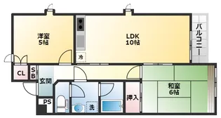エスポワール明石【4階】の間取り