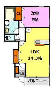 茨城県結城市大字結城【アパート】の間取り