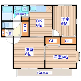 ファミーユ上飯田II番館【2階】の間取り