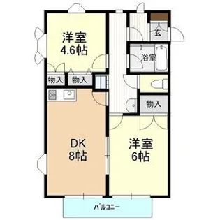 みなみハイツ【1階】の間取り