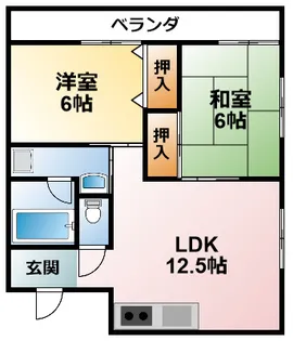 千葉県大網白里市駒込【アパート】の間取り