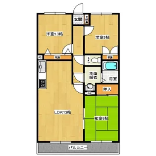 末広マンション【1階】の間取り