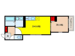 アンジュレジデンス石橋【2階】の間取り