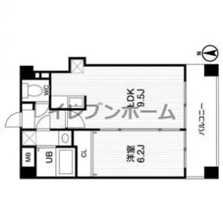 アーデンタワー立売堀【6階】の間取り