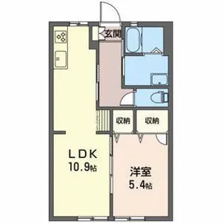 アクアプラネット A【1階】の間取り