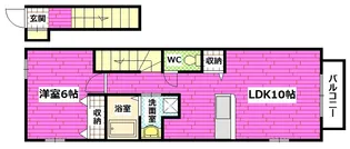 広島県安芸郡海田町南昭和町【アパート】の間取り