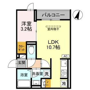メルヴェーユ II【3階】の間取り