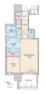 1LDKの間取り画像