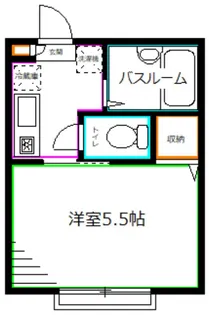 メゾンアムール【2階】の間取り