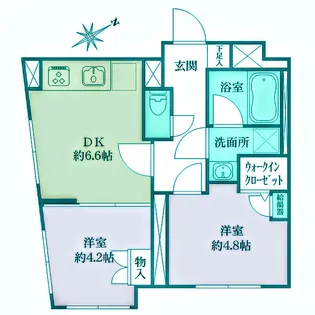 Fika大井町【5階】の間取り