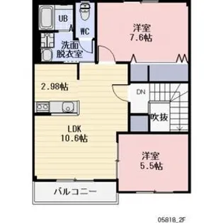 Blue Wood【2階】の間取り