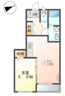 コーポ サイカ【1階】の間取り