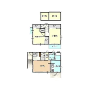 神奈川県茅ヶ崎市若松町【一戸建】の間取り