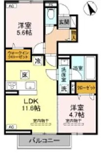 TORISIAS花垣II【1階】の間取り