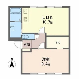 ヴィラサザンクロス【1階】の間取り