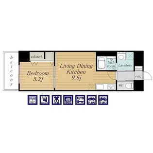 RESIDENCE DRACAENA【5階】の間取り