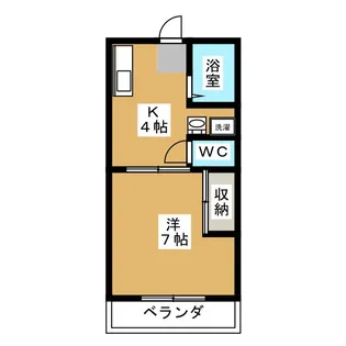 メゾンジュネスA【1階】の間取り