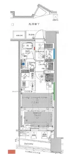 プラウド渋谷東【8階】の間取り