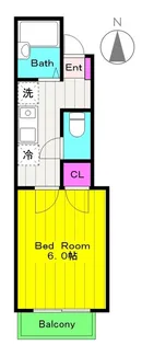 ルシアン多摩【1階】の間取り