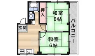 橋の内ハイツ【1階】の間取り