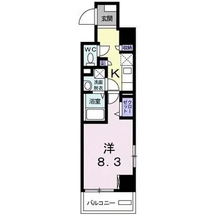 ホワイトマーベル【8階】の間取り