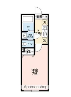 千葉県八千代市萱田【アパート】の間取り