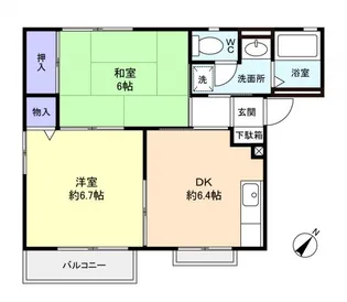 グランデージG【1階】の間取り