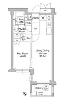 東京都渋谷区千駄ヶ谷3【マンション】の間取り