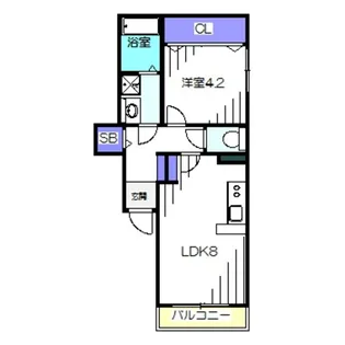 ル・デセール堺【2階】の間取り