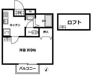 Kハウス萩ヶ丘【2階】の間取り