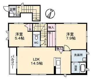 シャーメゾンN【2階】の間取り
