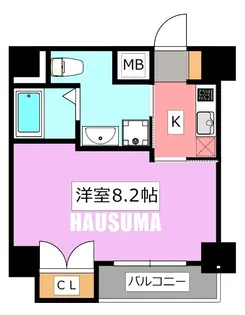 ベルシード王子【7階】の間取り